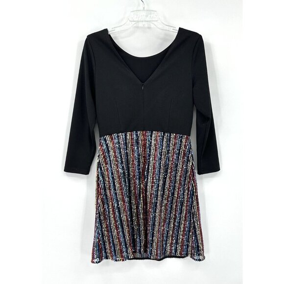 HUTCH dress rainbow sparkle sequins knit party cocktail night out colorful 8 - Picture 4 of 6
